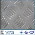 Placa de alumínio Five Bar 3003 Checker para anti-derrapagem